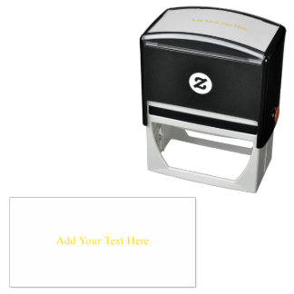 Create Your Own dark grey Custom personalised Self-inking Stamp