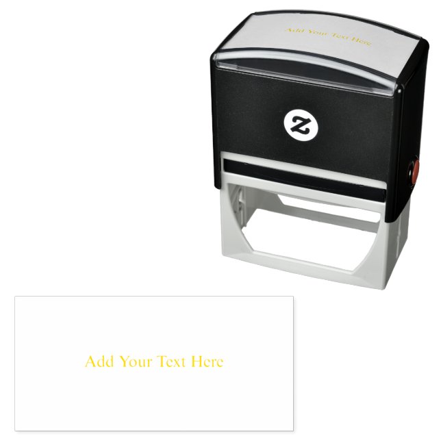 Create Your Own dark grey Custom personalised Self-inking Stamp (In Situ)