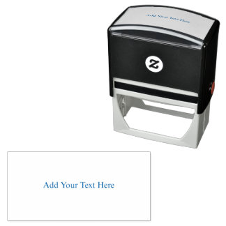 Create Your Own dark grey Custom personalised Self-inking Stamp