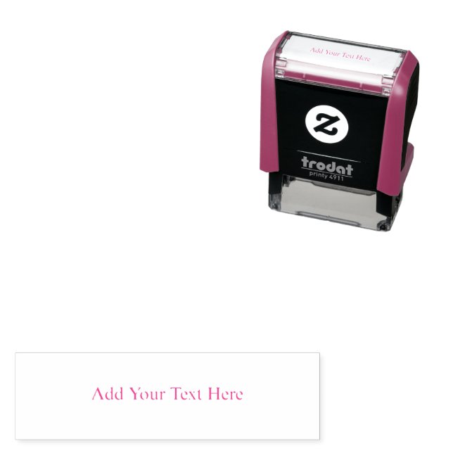 Create Your Own dark grey Custom personalised Self-inking Stamp (In Situ)