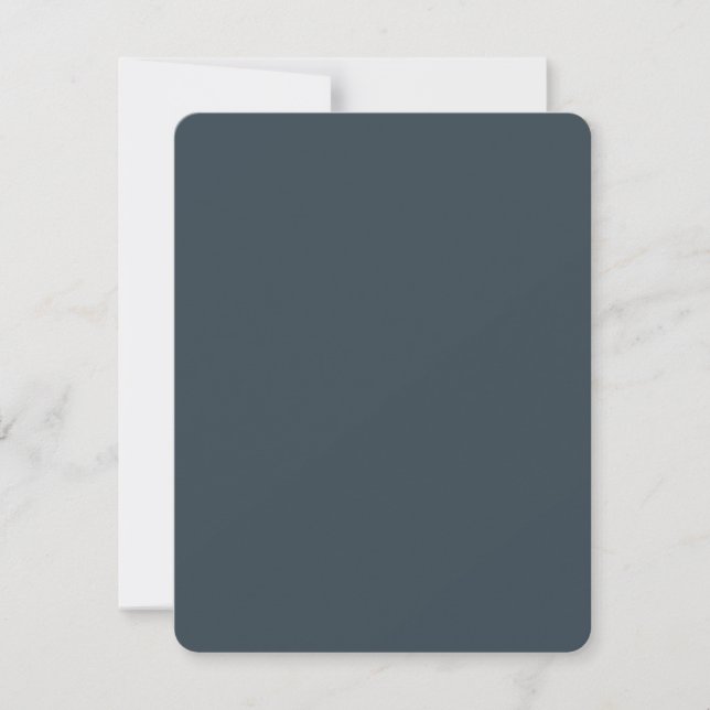Create Your Own dark grey Flat Thank You Card (Front)