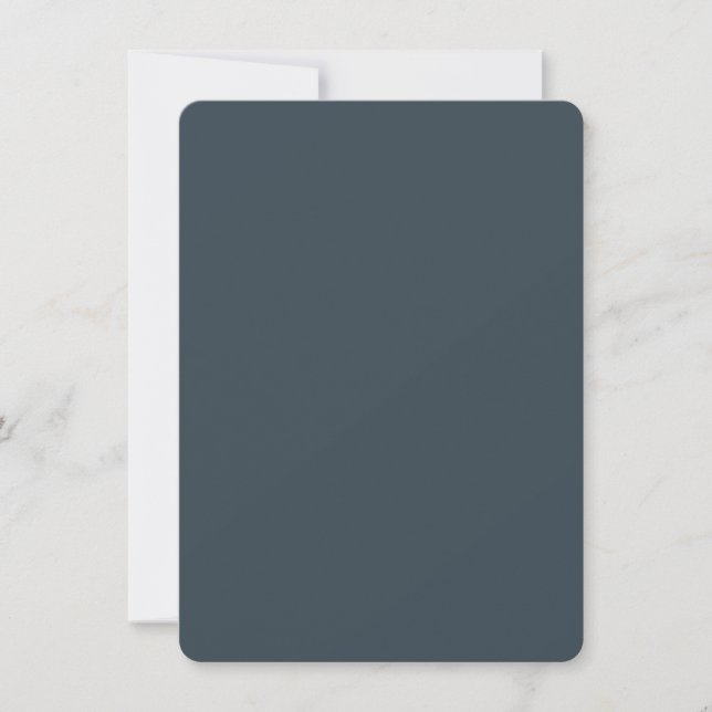 Create Your Own dark grey Flat Thank You Card (Front)