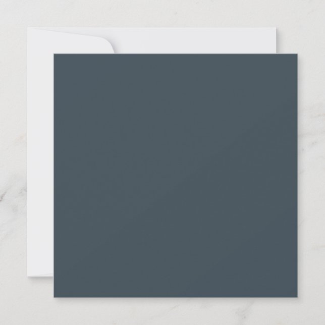 Create Your Own dark grey Flat Thank You Card (Front)