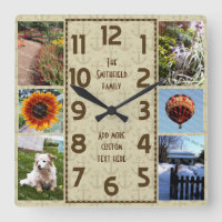 Create Your Own Deco 6 Photo Collage Brown Anchors