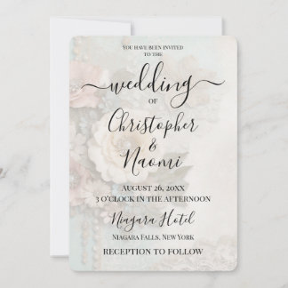 Create Your Own Decorative Vintage Paper Flowers Invitation