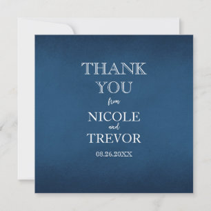 Create Your Own - Deepest Blue Thank You Card