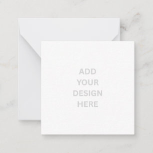 Create Your Own Design 2.5"x2.5" Note Card