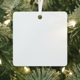Create Your Own Design 3” x 3” Aluminium Square  Metal Tree Decoration