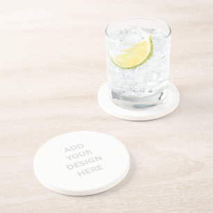 Create Your Own Design 4.25" Diameter Sandstone Coaster