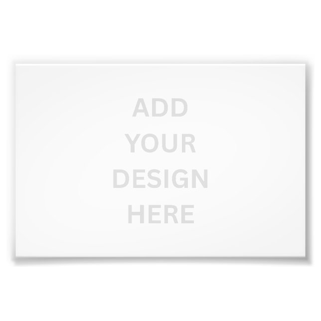 Create Your Own Design 6" x 4" Satin Photo Print (Front)