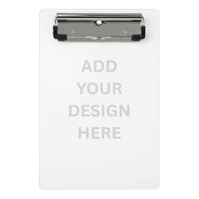 Create Your Own Design Acrylic Mini Clipboard (Front)