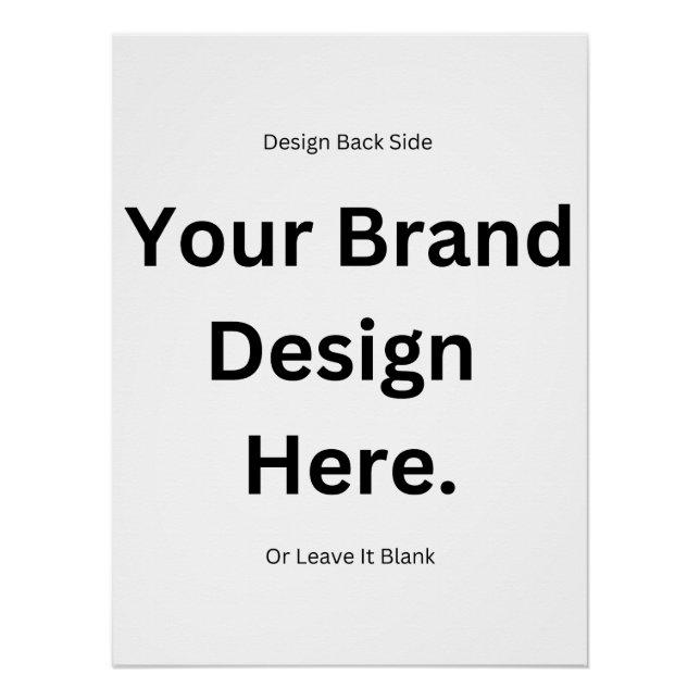 Create Your Own Design and Print (Front)