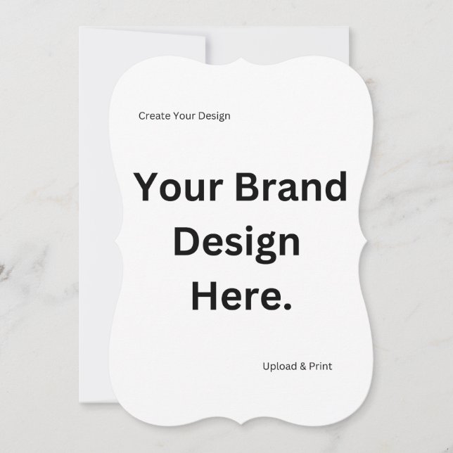 Create Your Own Design and Print Flat Card (Front)