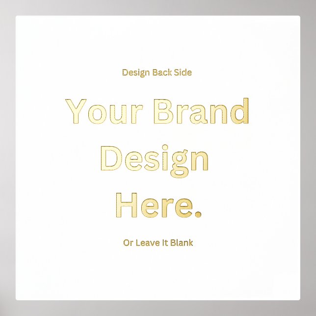 Create Your Own Design and Print Foil Print (Front)