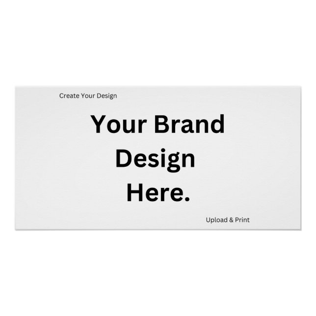 Create Your Own Design and Print Glossy Poster (Front)