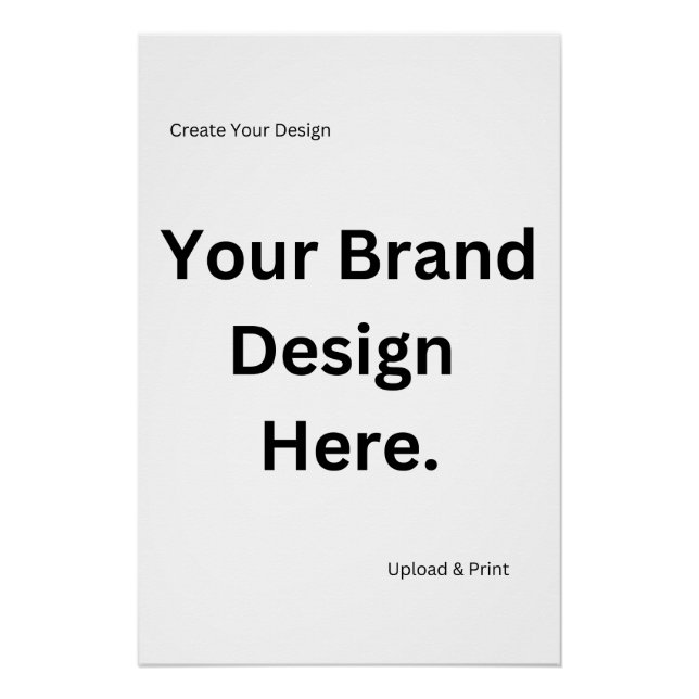 Create Your Own Design and Print Glossy Poster (Front)