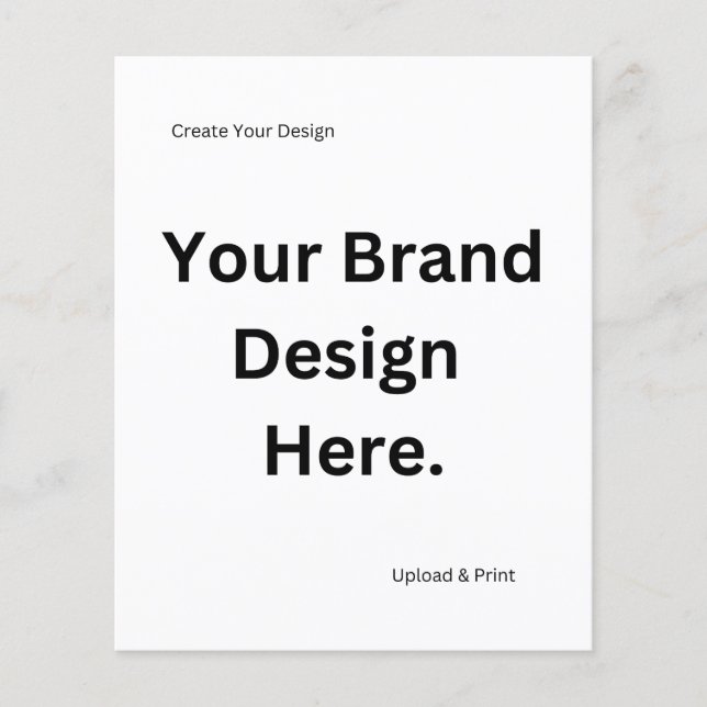 Create Your Own Design and Print Paper Sheet (Front)