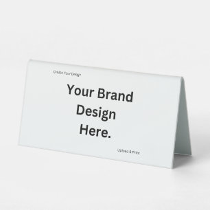 Create Your Own Design and Print Table Tent Sign