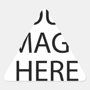 Create your own design and text triangle sticker