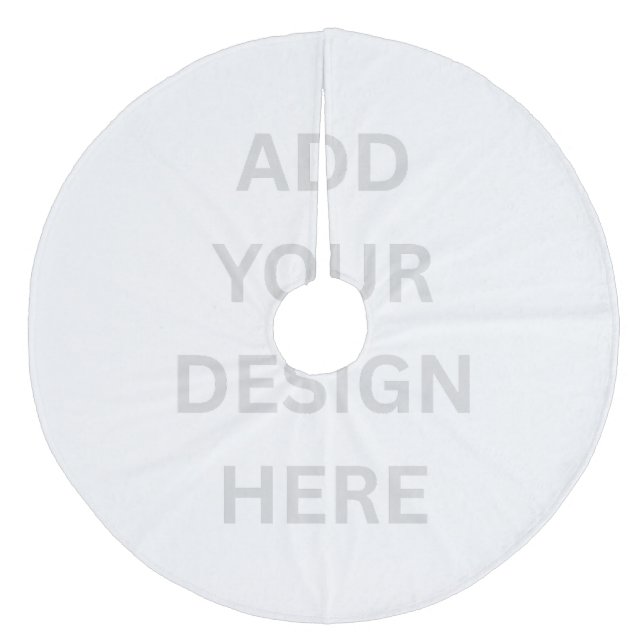 Create Your Own Design Coral Fleece Tree Skirt (Front)