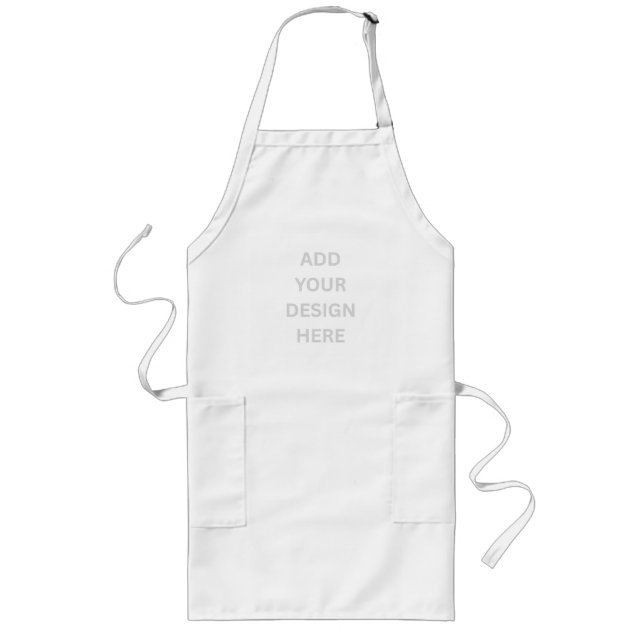 Create Your Own Design Custom Long Apron (Front)
