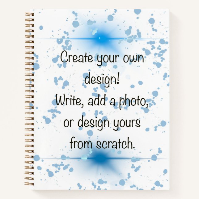 Create Your Own Design Custom Photo & Text Spiral Notebook (Front)