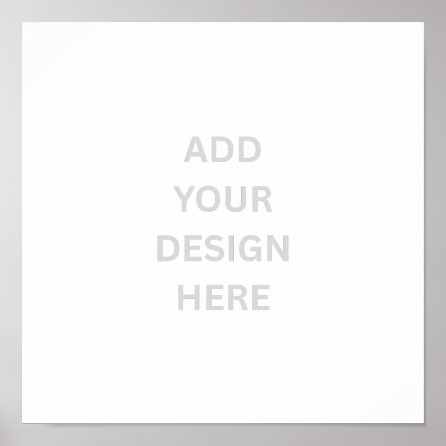 Create Your Own Design Matte Value Poster Print (Front)