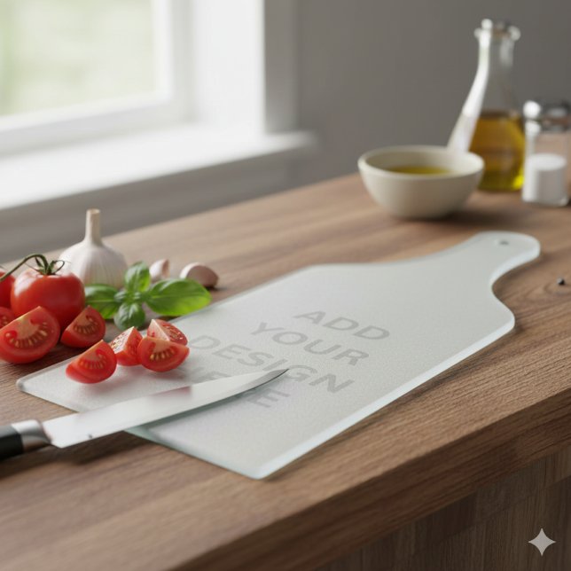 Create Your Own Design Paddle Glass Cutting Board (Creator Uploaded)