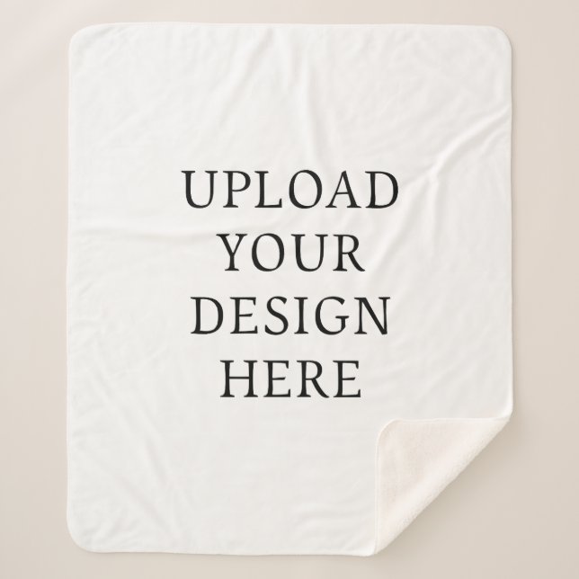Create Your Own Design Personalised Sherpa Blanket (Front)