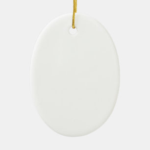 Create Your Own Design Porcelain Oval Ornament