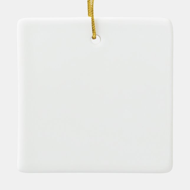 Create Your Own Design Porcelain Square Ornament (Front)