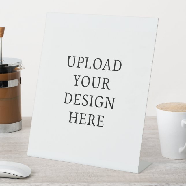 Create Your Own Design Portrait  Pedestal Sign (In SItu)