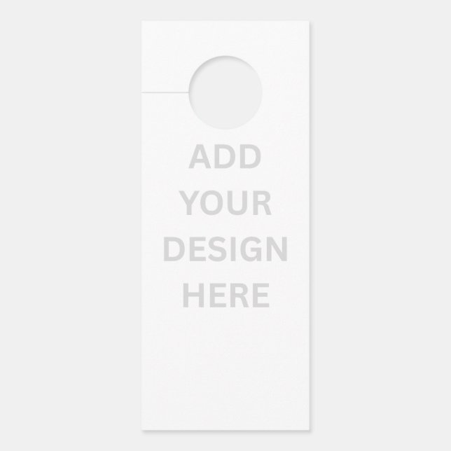 Create Your Own Design Small, Set of 6 Door hanger (Front)