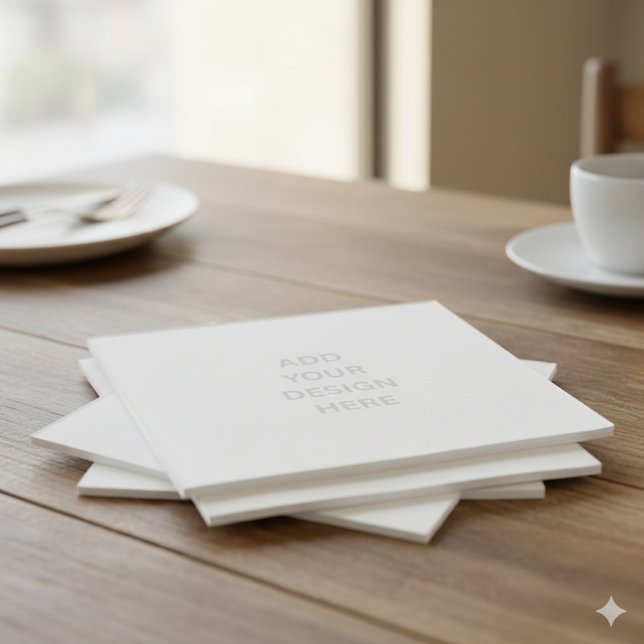 Create Your Own Design Wedding Cocktail Paper Napkin (Creator Uploaded)