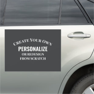 Create Your Own - Design Your Own Custom Car Magnet
