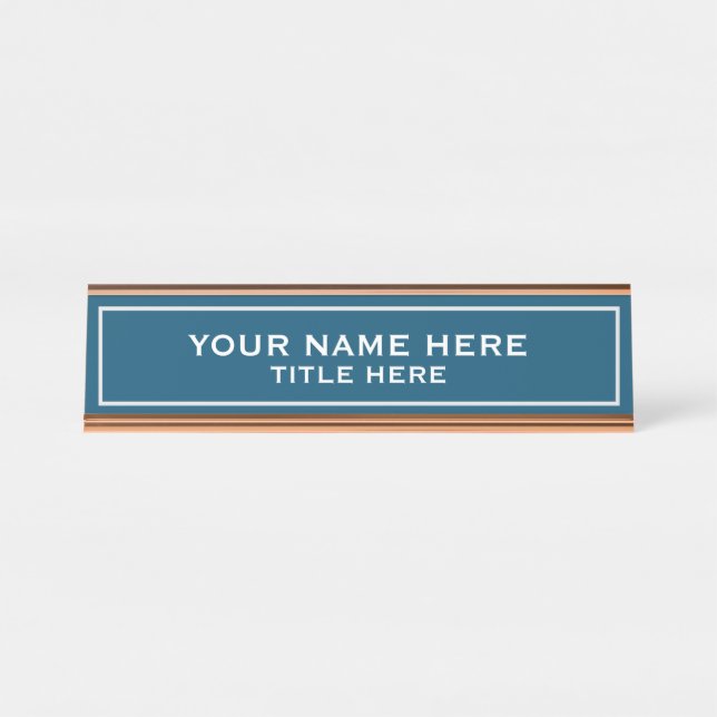 Create your own desk name plate (Front)