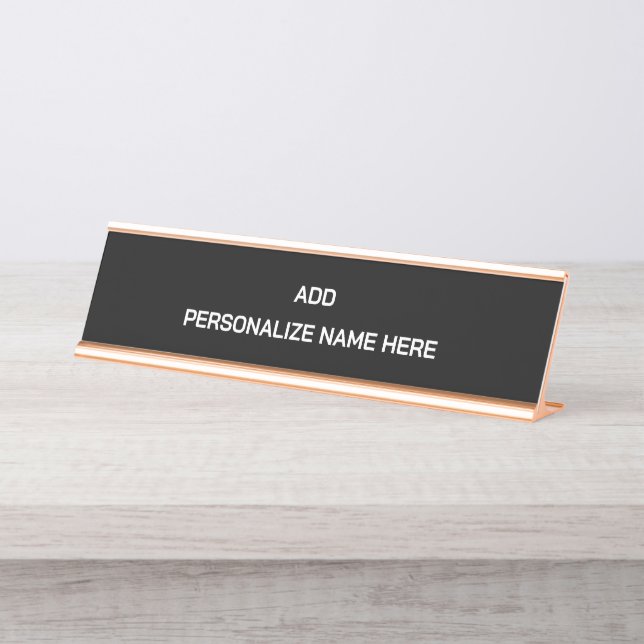 Create Your Own Desk Name Plate (Front)