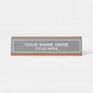 Create your own desk name plate