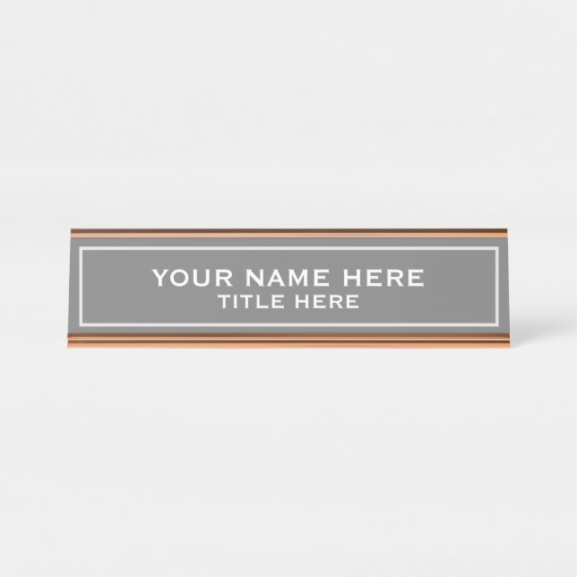 Create your own desk name plate (Front)