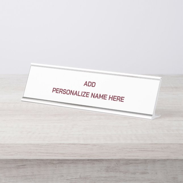 Create Your Own Desk Name Plate (Front)