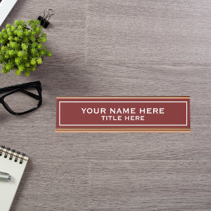 Create your own desk name plate