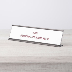 Create Your Own Desk Name Plate