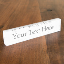 Create Your Own Desk Nameplate