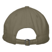 Embroidered Hat, District Threads Distressed Chino Twill Cap  (Back)
