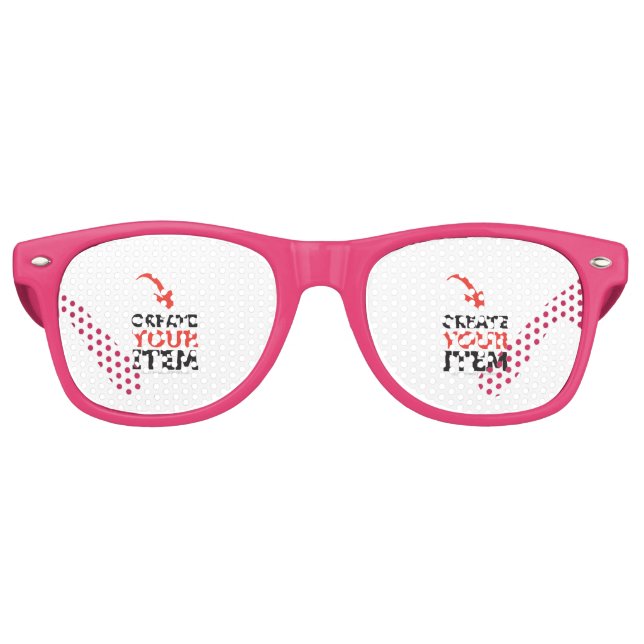 CREATE-YOUR-OWN DIY Custom design bachelorette Retro Sunglasses (Front)