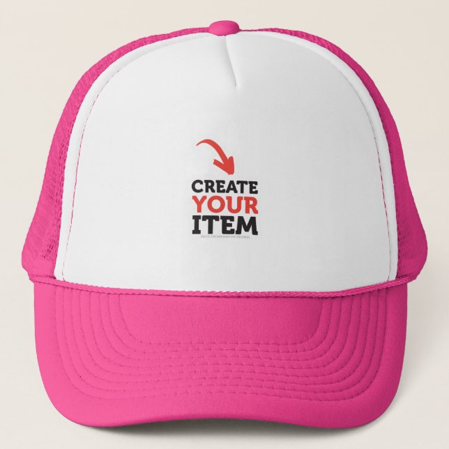 CREATE-YOUR-OWN DIY Custom design bachelorette Trucker Hat (Front)