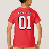 CREATE-YOUR-OWN DIY Custom design Boys Team Number