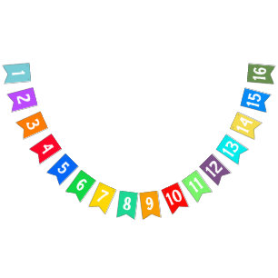 CREATE-YOUR-OWN DIY Custom TEXT design Rainbow Bunting