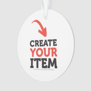 CREATE-YOUR-OWN DIY Custom upload design Christmas Ornament