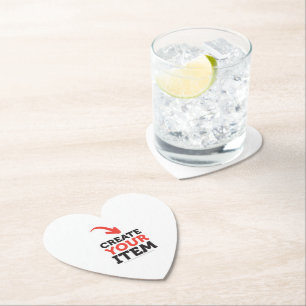 CREATE-YOUR-OWN DIY Custom upload wedding design Paper Coaster